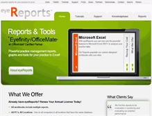 Tablet Screenshot of eyereports.biz